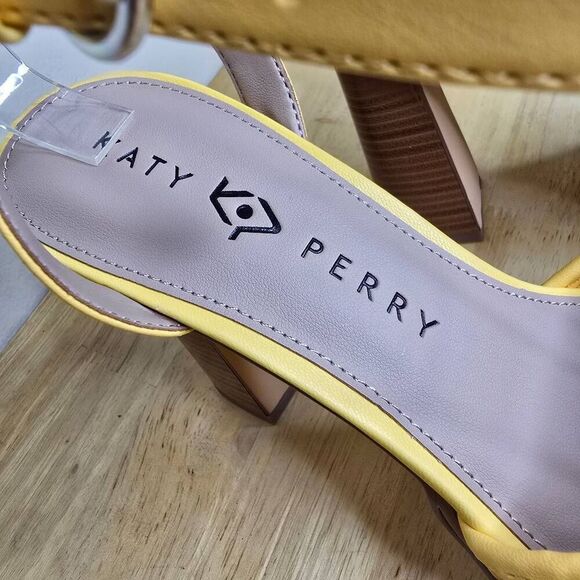 Katy Perry The Steady Ankle Strap Heels Pineapple Yellow Size 8.5 - Picture 4 of 14